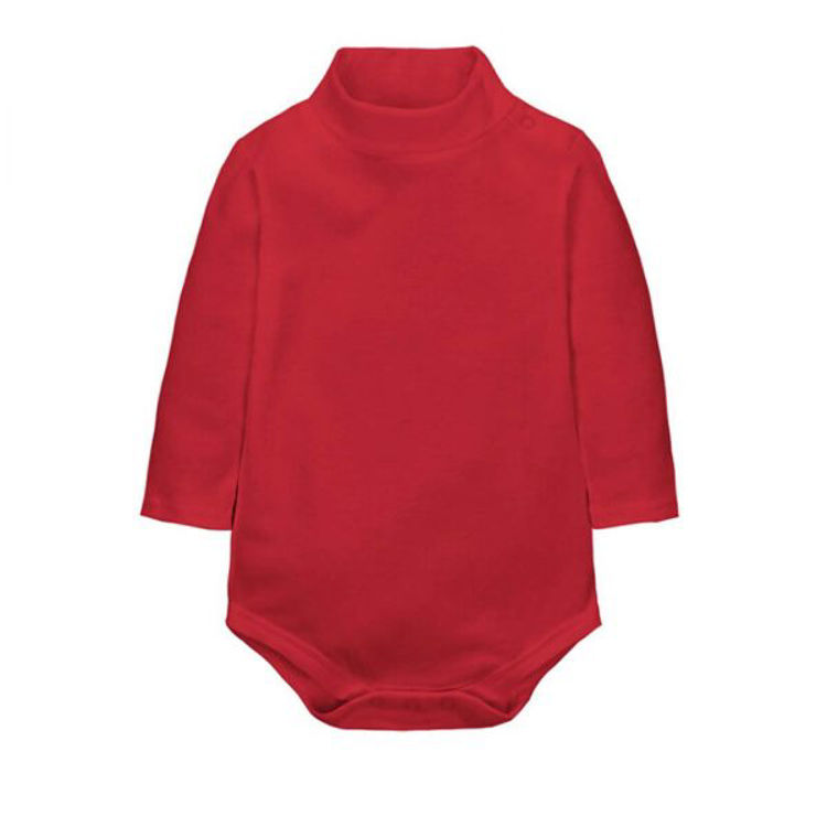 Picture of 80040 100% Cotton Thermal Turtlenecks Bodies Babies RED